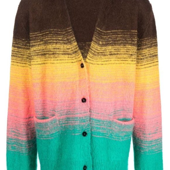 Laneus Multicolor Gradient Cardigan - Picture 4 of 4
